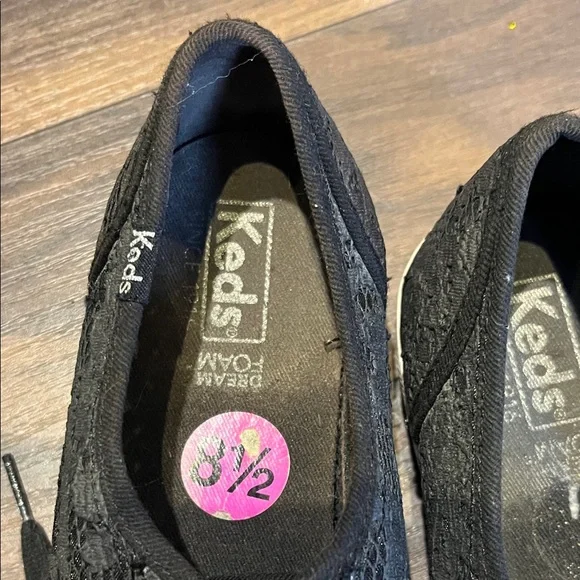 Keds Women's Black Lace-Up Sneakers - Picture 2 of 8